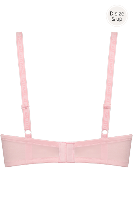 Space odyssey balcony bra blush pink