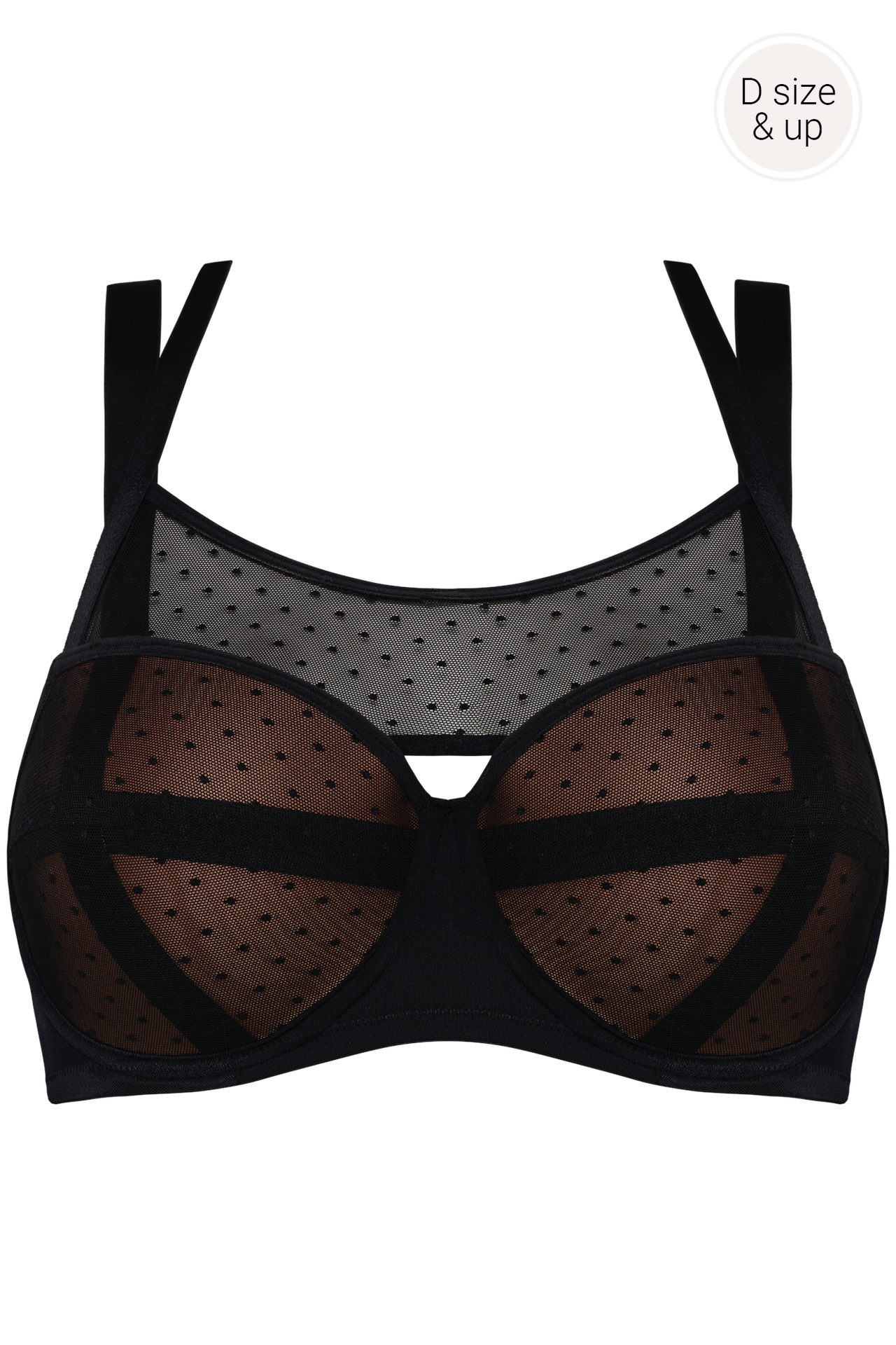#color_sheer black polka dot