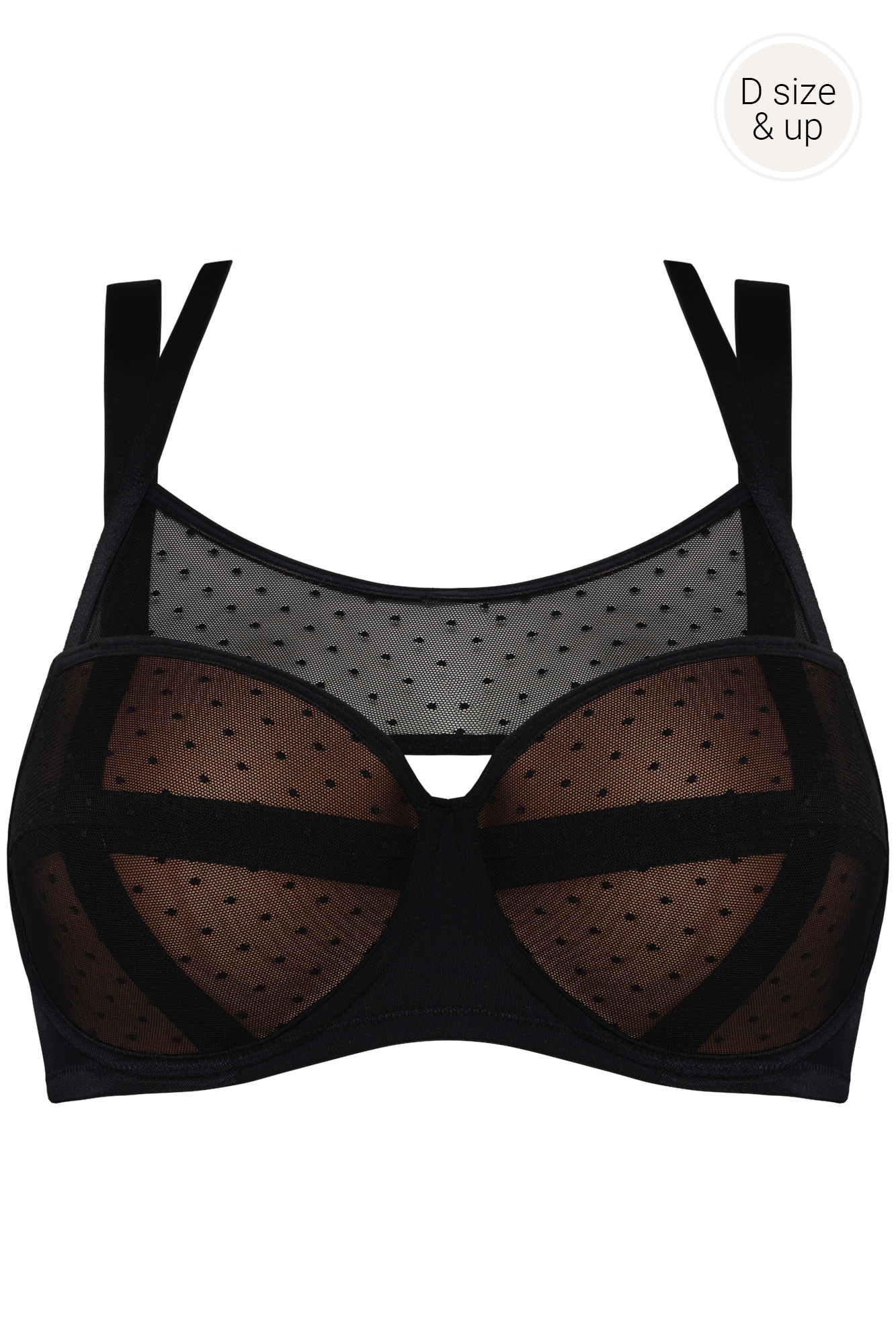 #color_sheer black polka dot