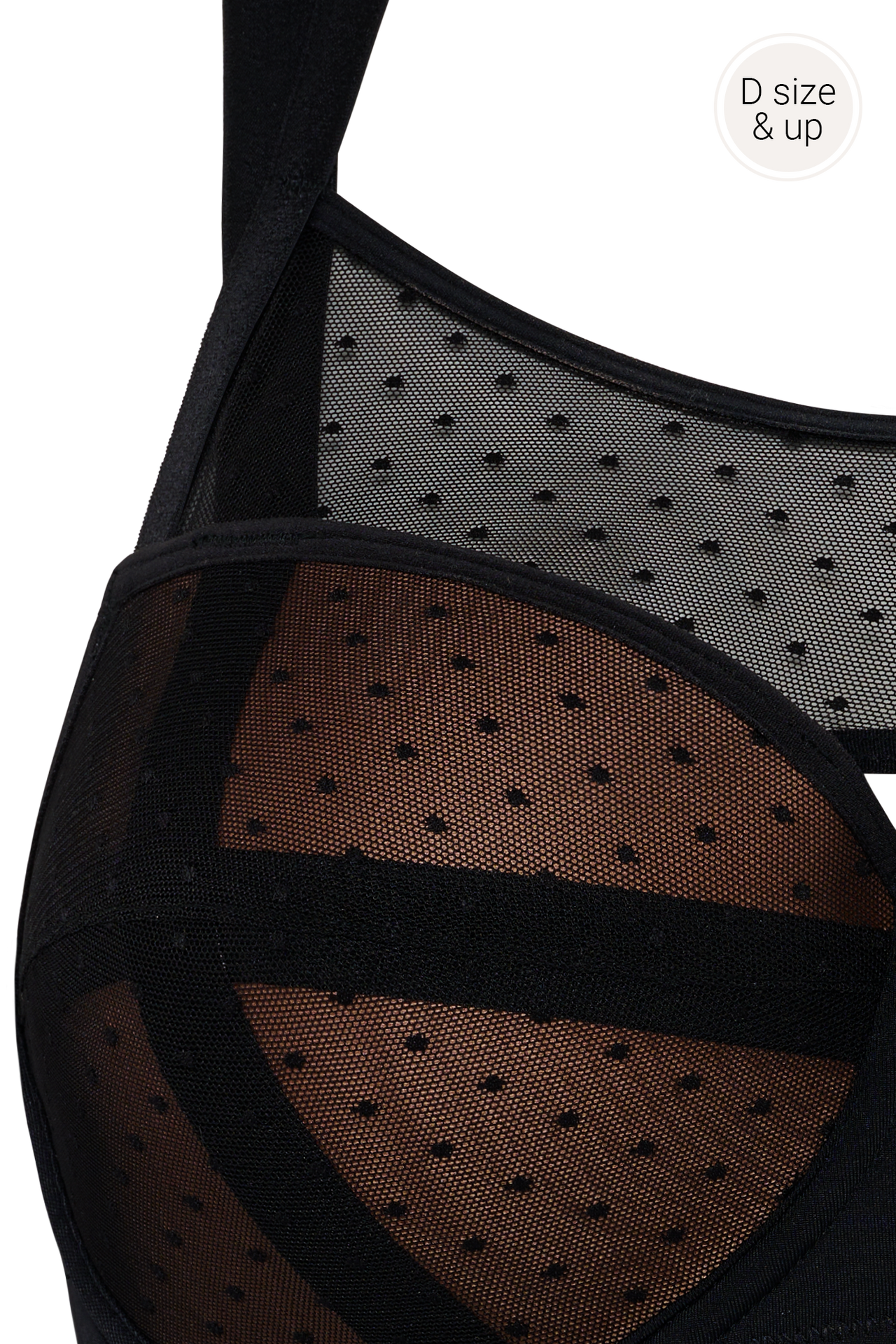 #color_sheer black polka dot