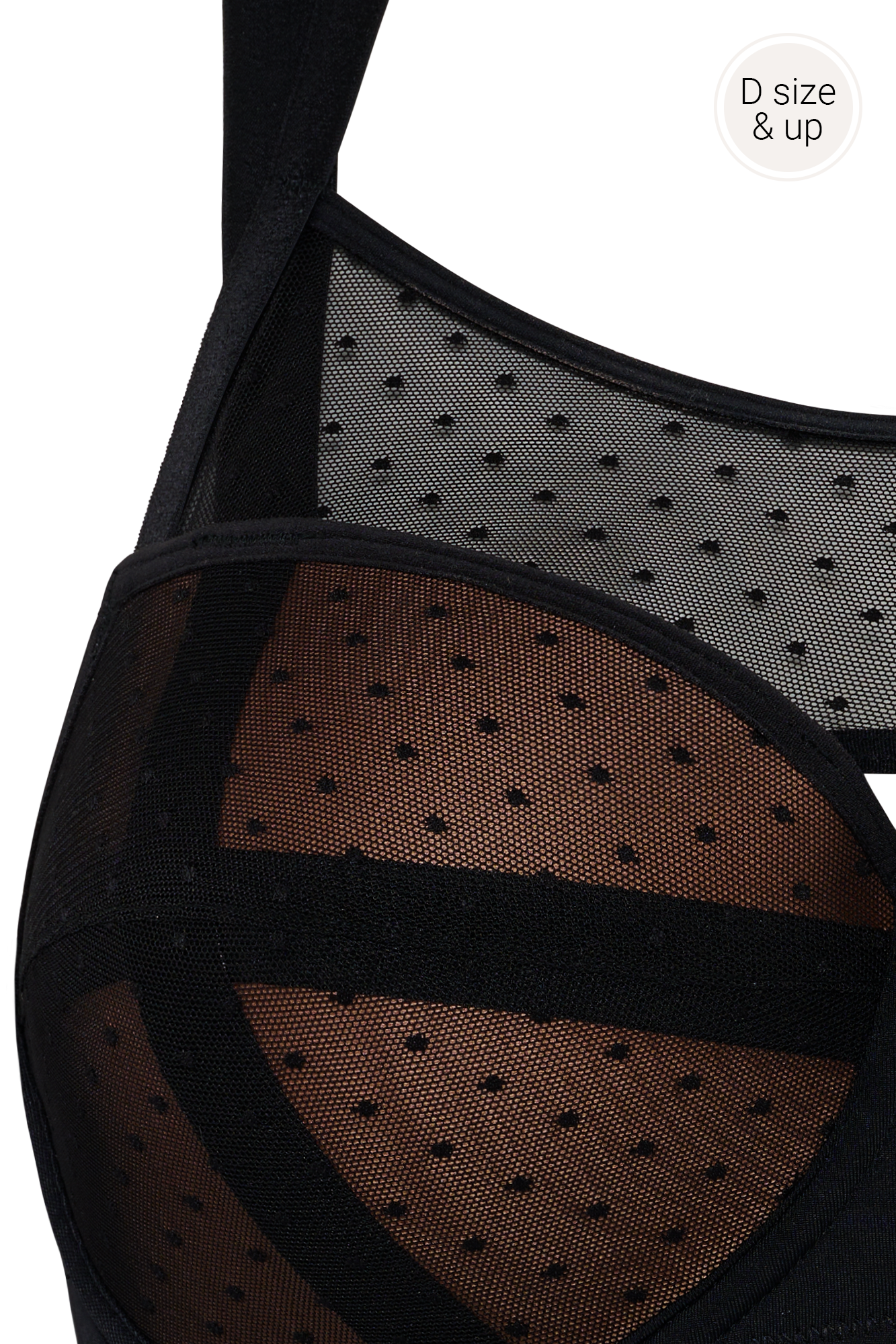 #color_sheer black polka dot
