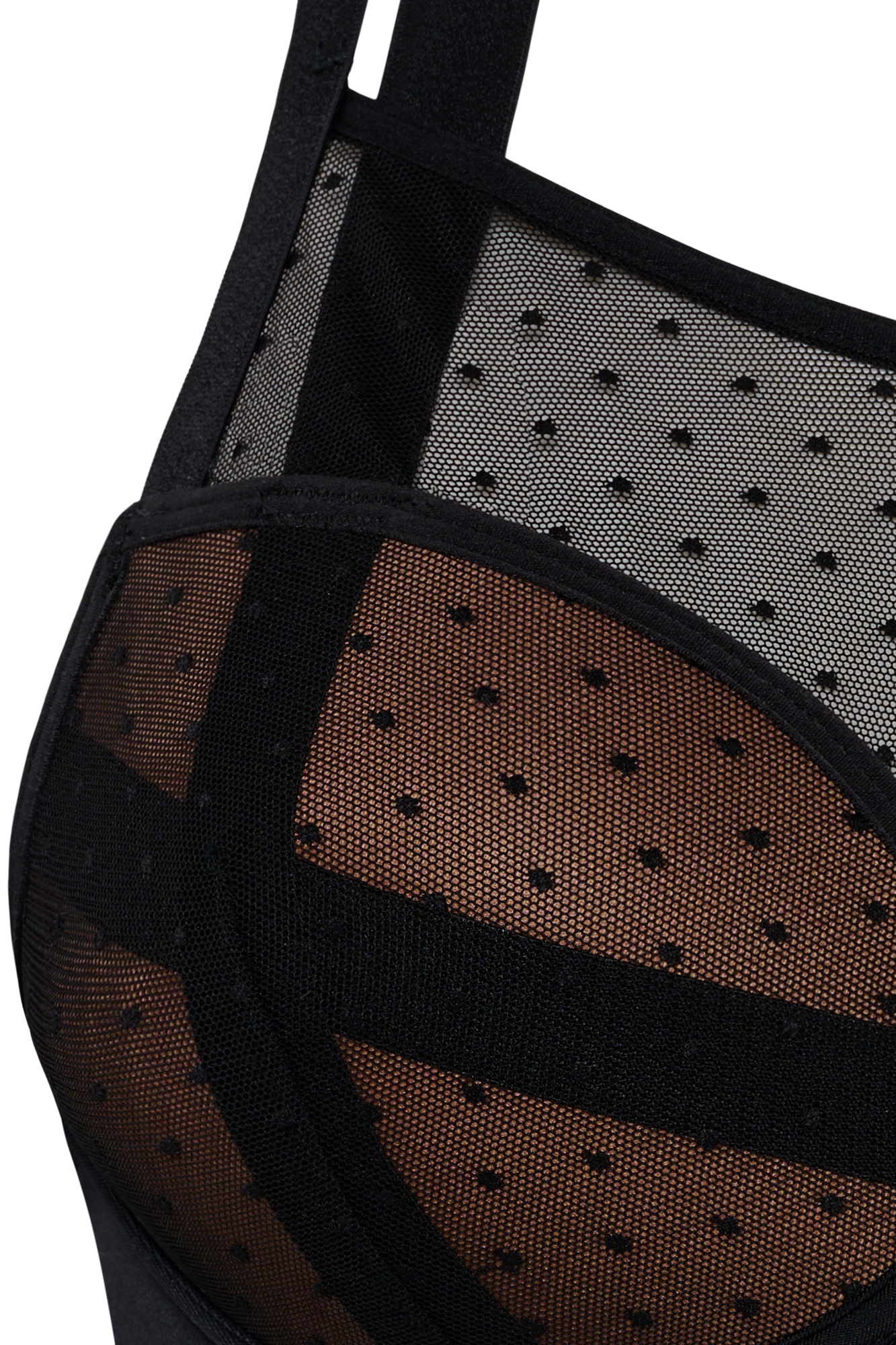 #color_sheer black polka dot