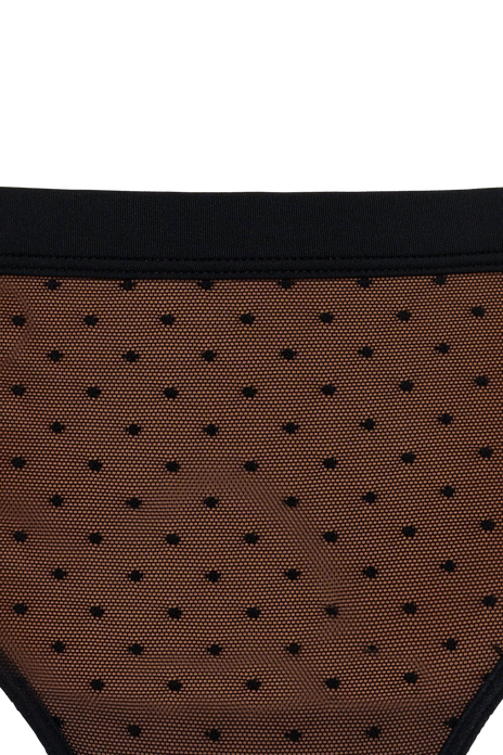 #color_sheer black polka dot