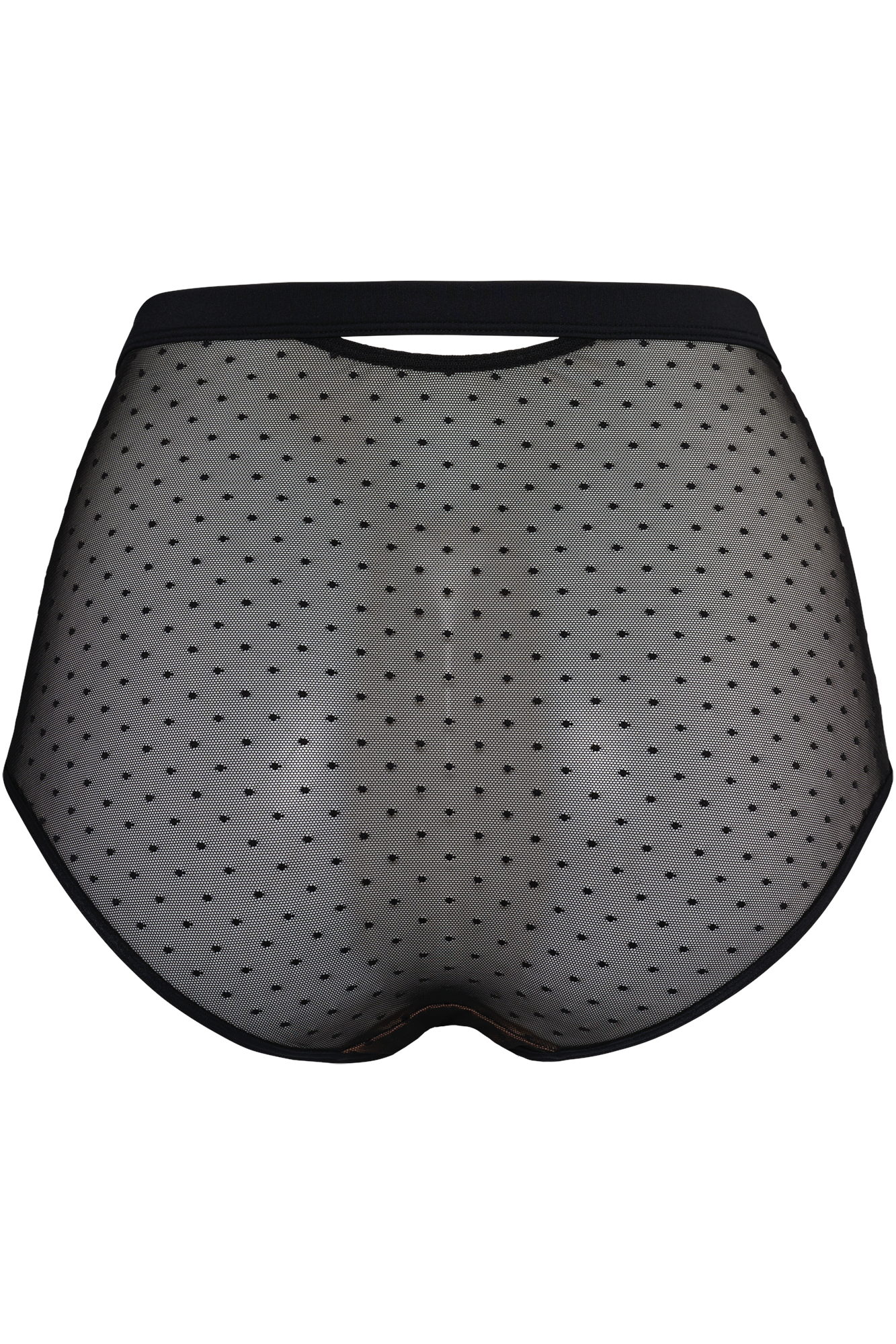 #color_sheer black polka dot