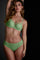 Seduction plunge balcony bra pastel green