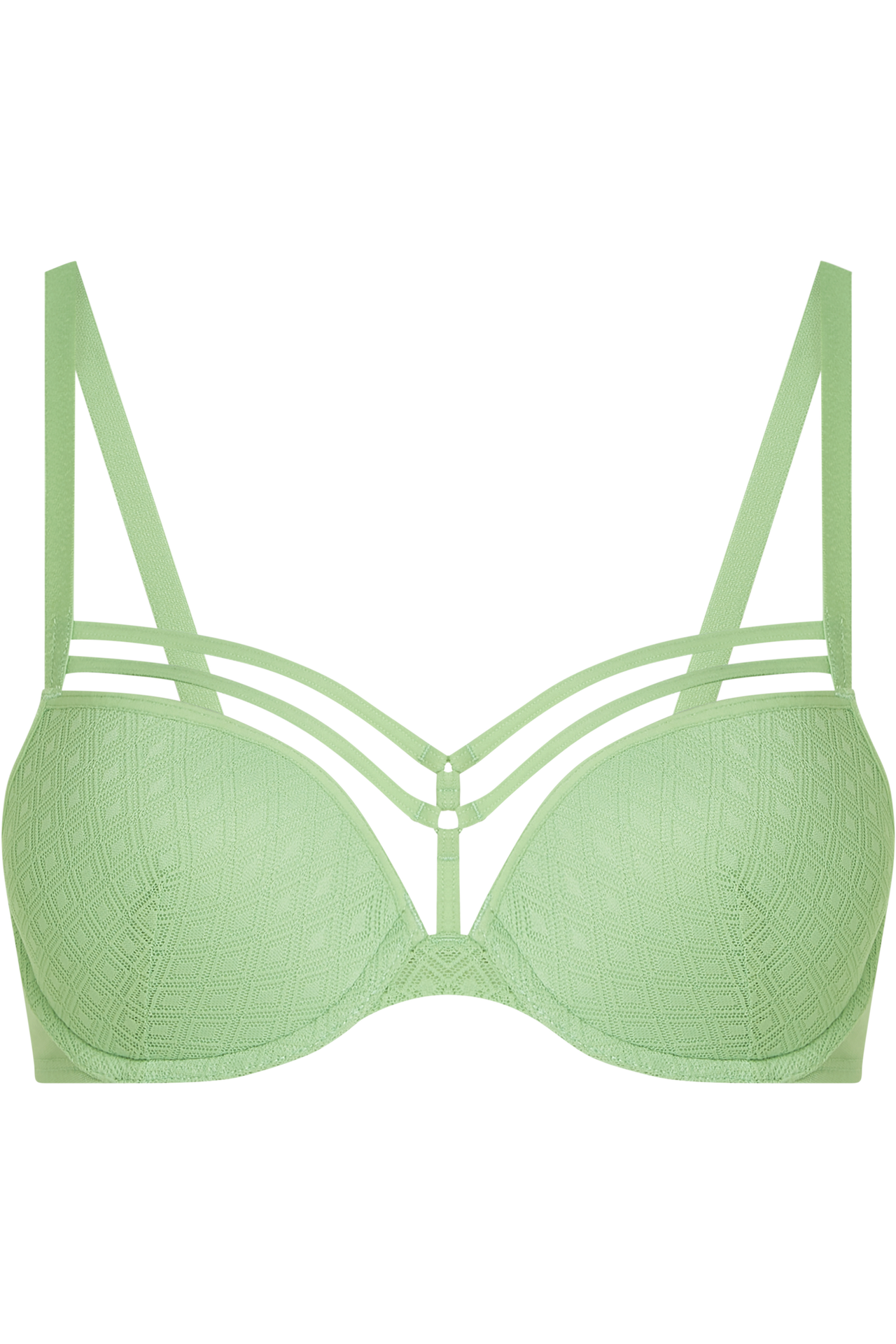 Seduction push up bra pastel green
