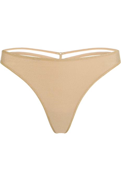Space odyssey 4 cm thong sand and golden lurex