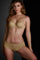 Space odyssey 12 cm brazilian shorts sand and golden lurex