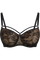 Space odyssey balcony bra black lace and sand