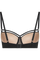Space odyssey balcony bra black lace and sand