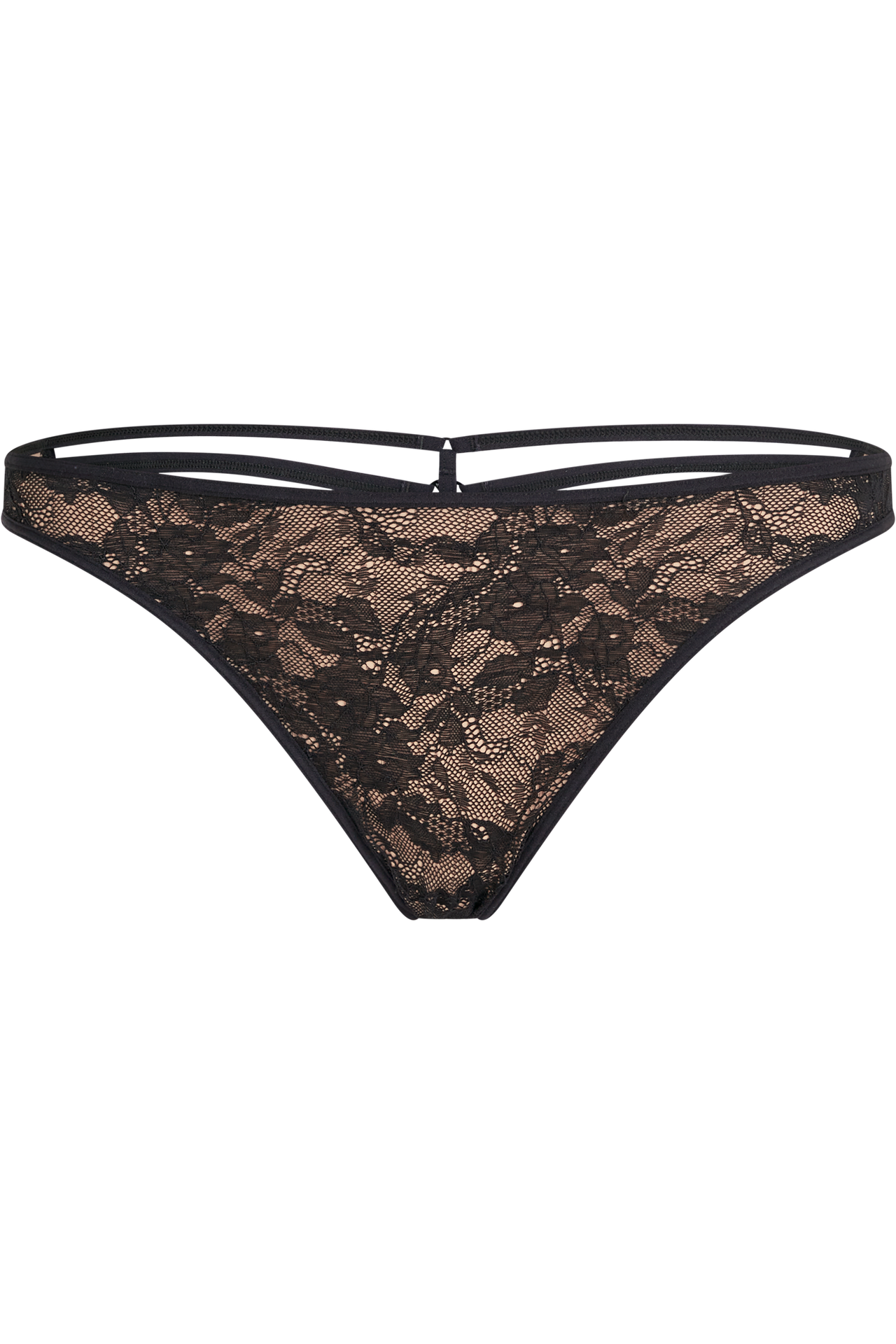 Space odyssey 4 cm thong black lace and sand