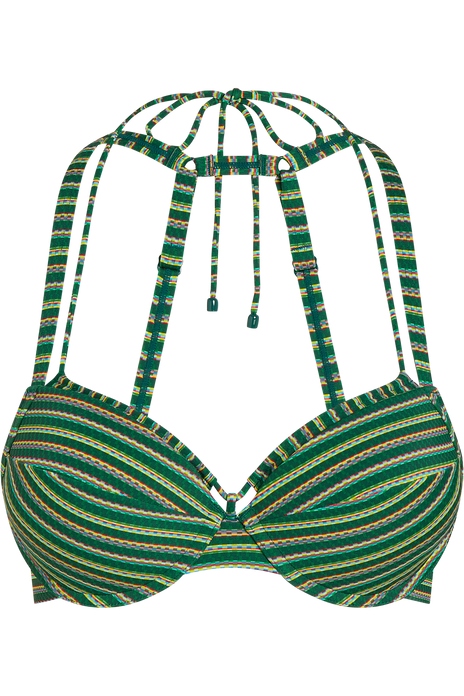 Holi vintage plunge balcony bikini top botanical garden