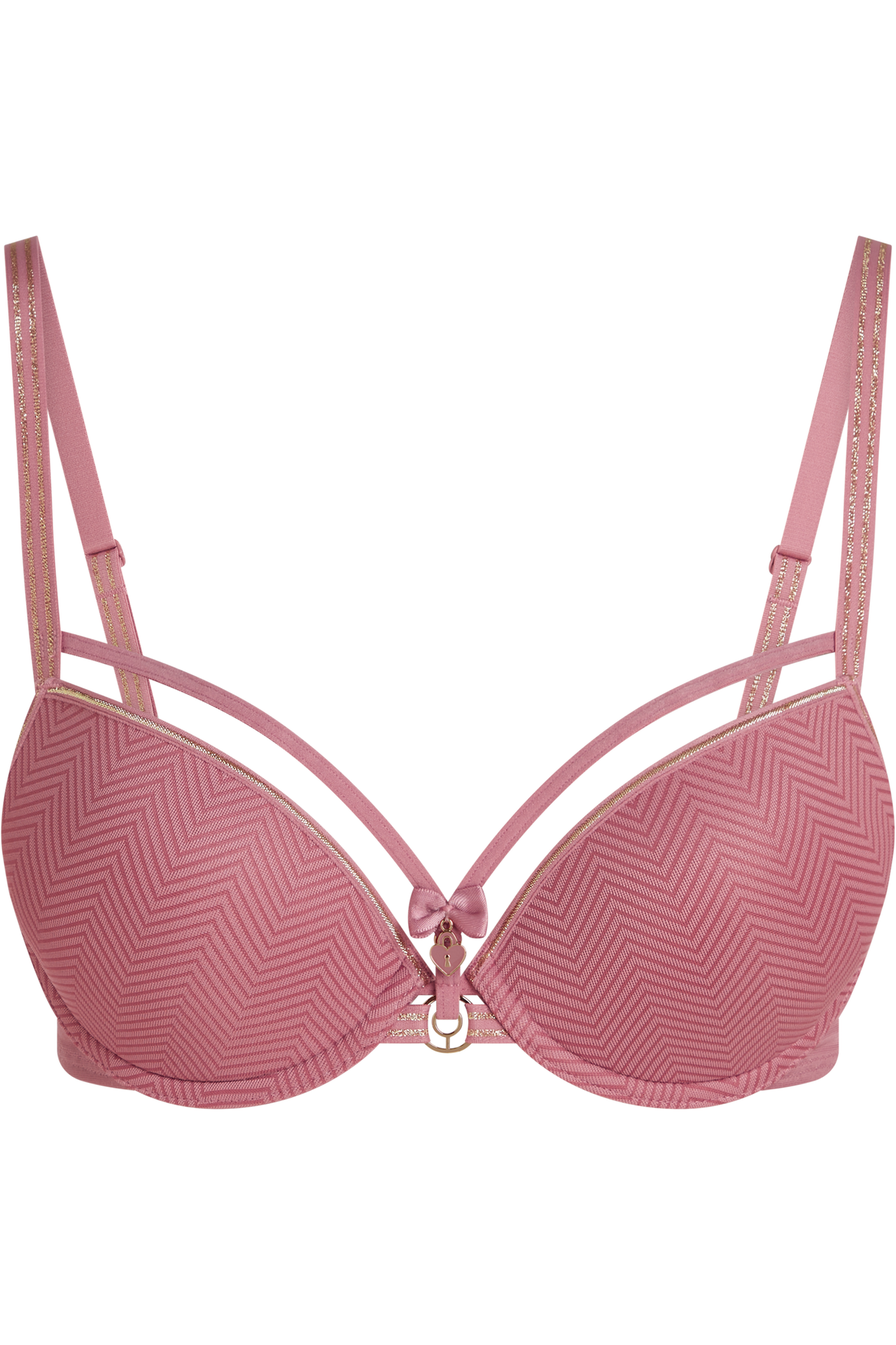 Space odyssey push up bra rose and gold