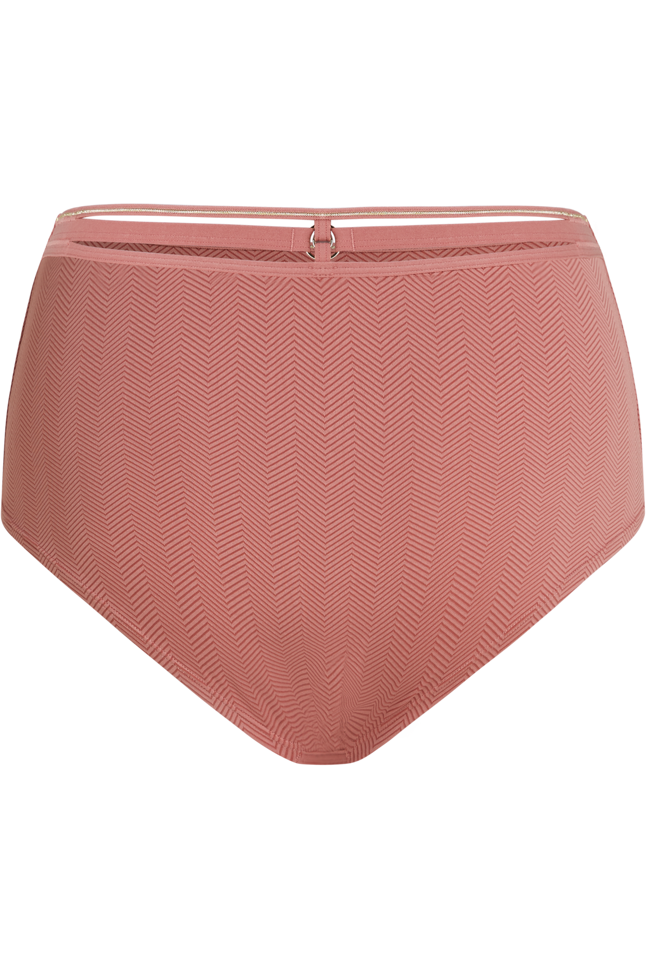 Space odyssey high waist briefs rose and gold