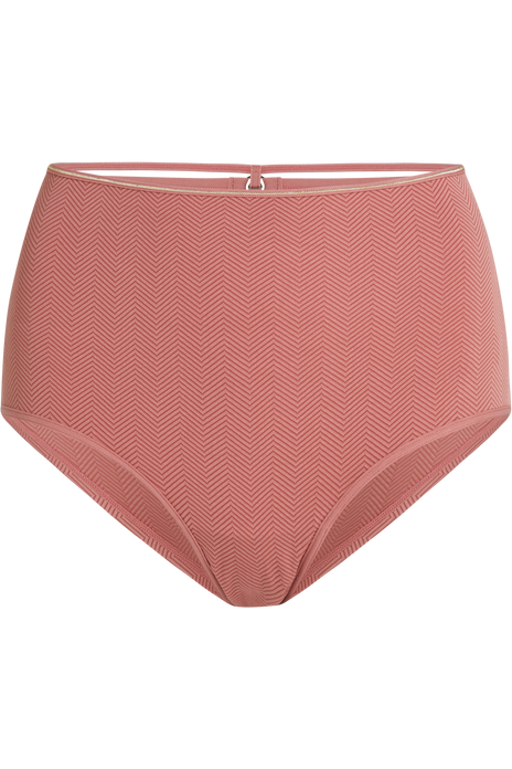 Space odyssey high waist briefs rose and gold