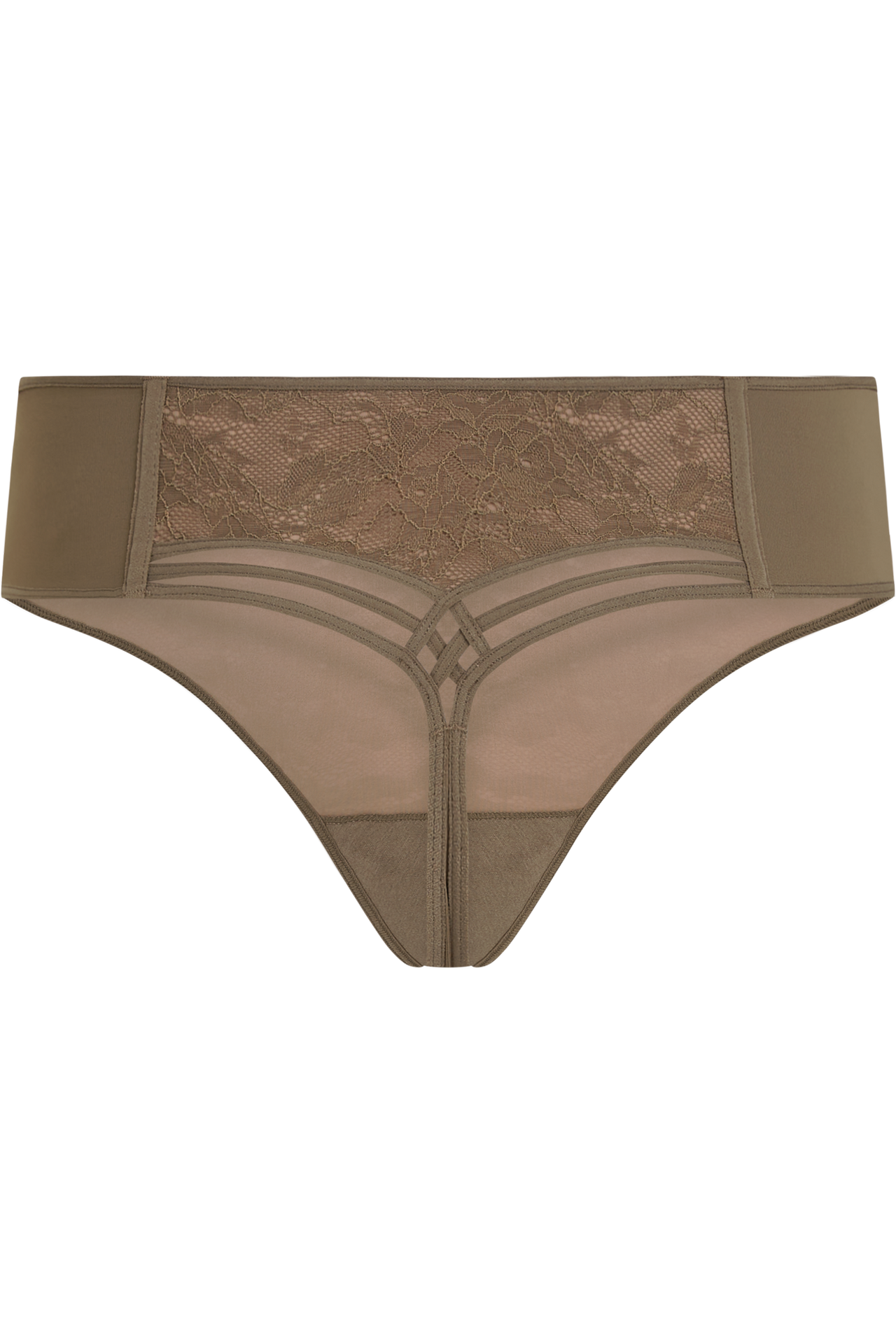 Dame de paris 7 cm thong cappucino brown