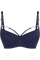 Morana plunge balcony bra dark sky blue