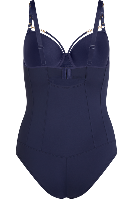 Morana plunge balcony body dark sky blue