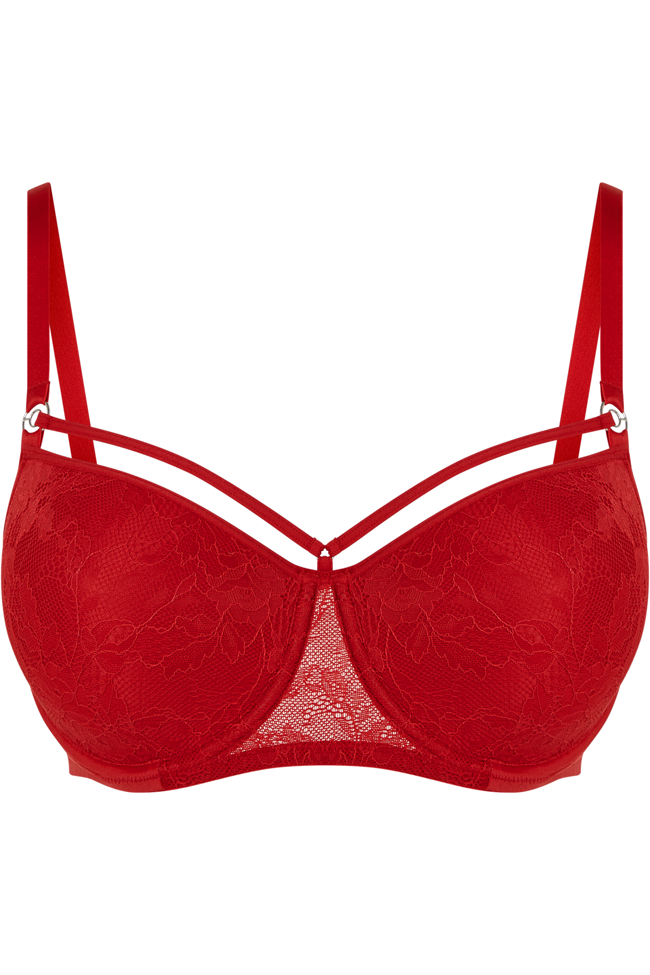 Space odyssey balcony bra red lace