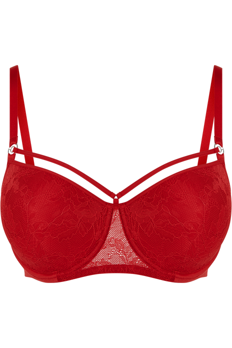 Space odyssey balcony bra red lace