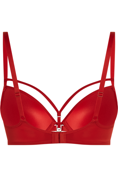 Space odyssey push up bra red lace