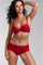 Space odyssey 12 cm brazilian shorts red lace