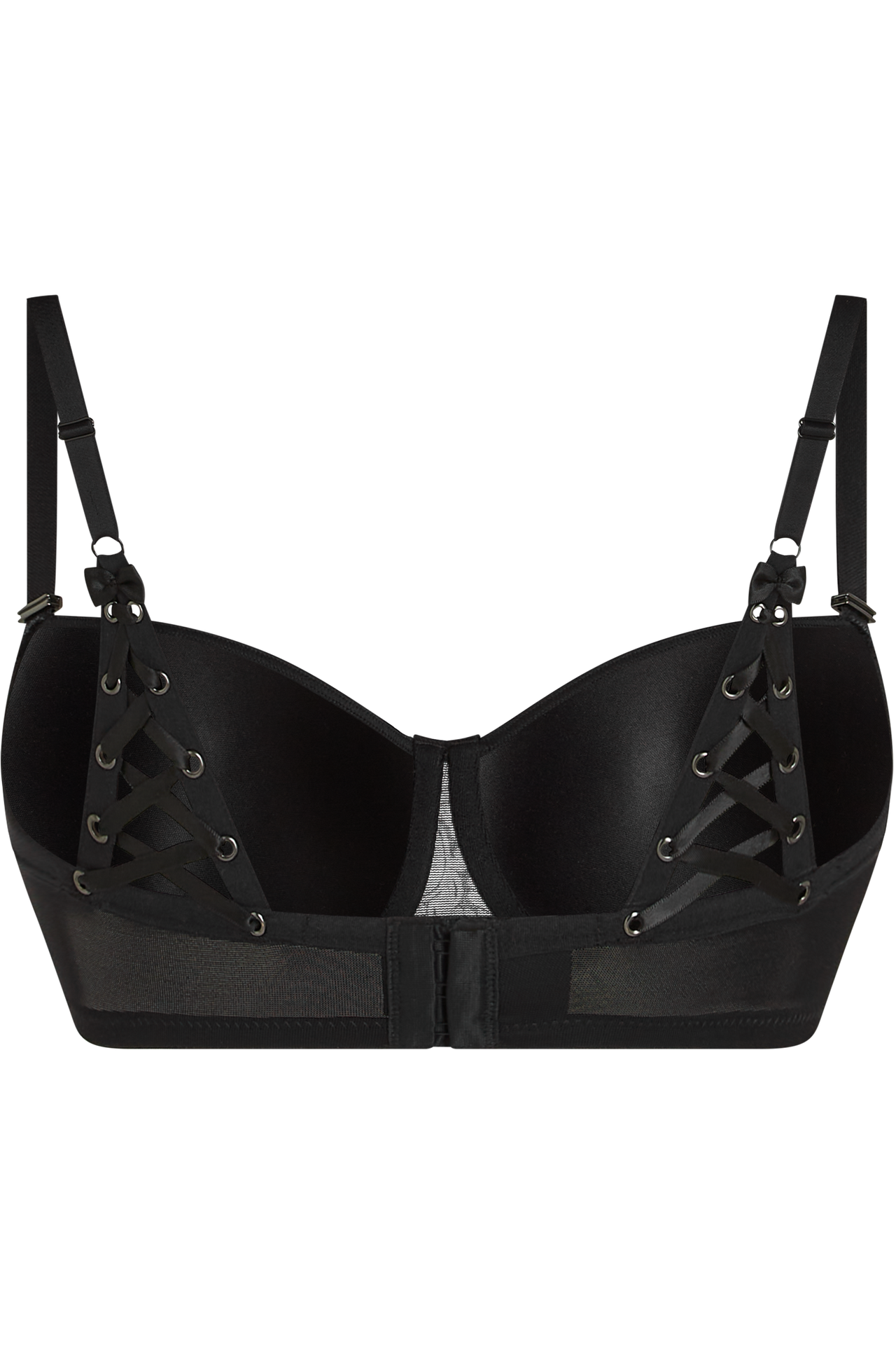 Rococo balcony bra royal black