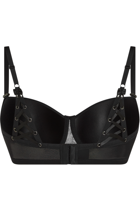 Rococo balcony bra royal black