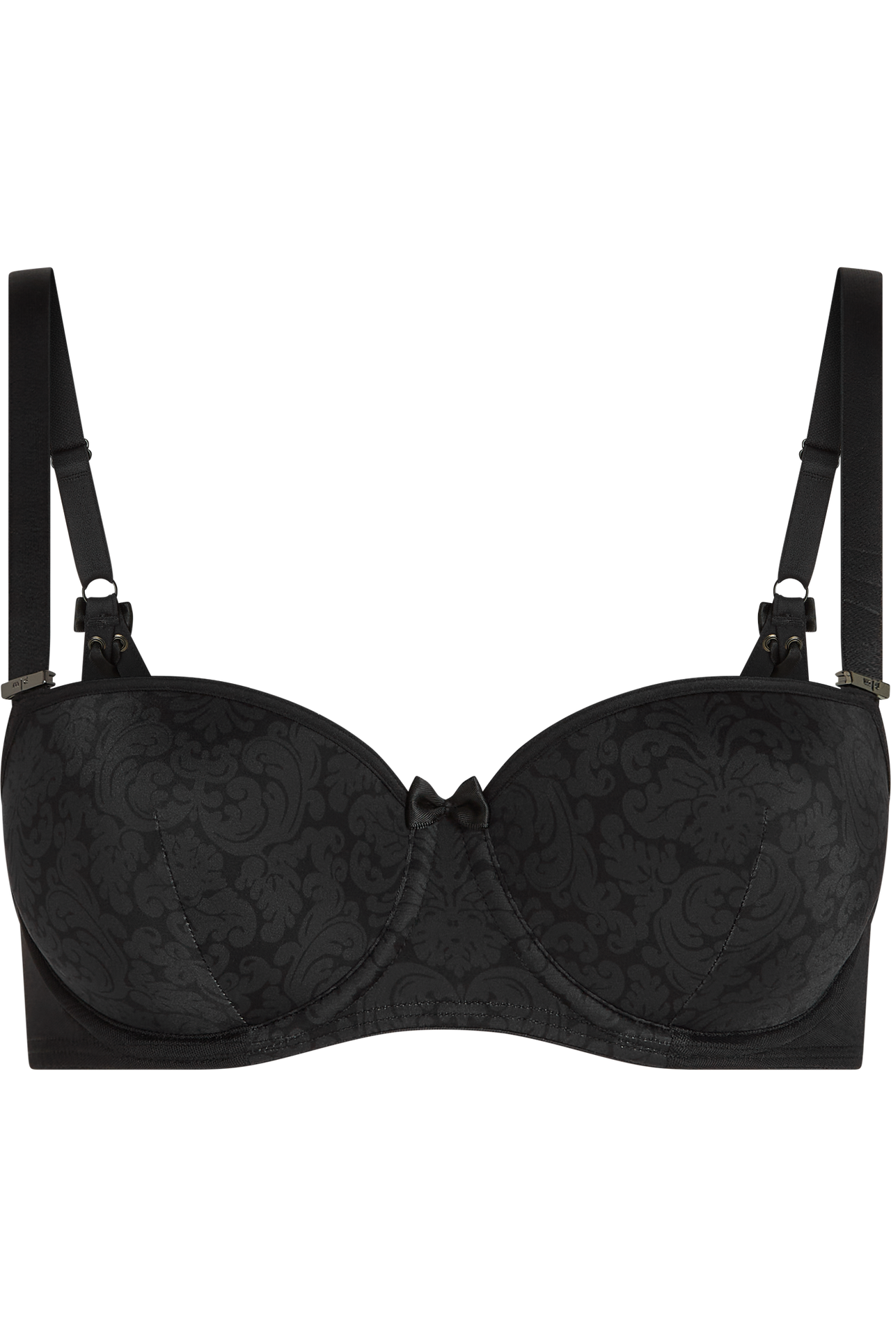Rococo balcony bra royal black