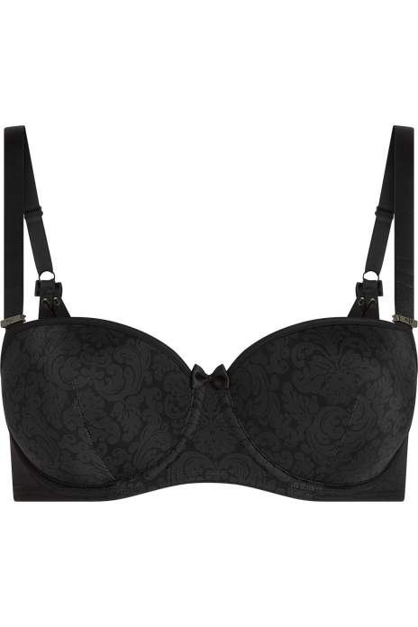 Rococo balcony bra royal black