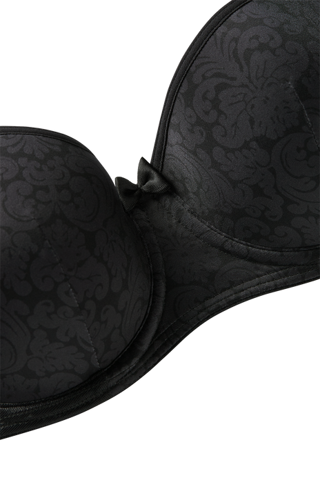 Rococo balcony bra royal black