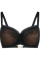Rebel in lace plunge balcony bra black rebel