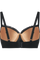 Rebel in lace plunge balcony bra black rebel