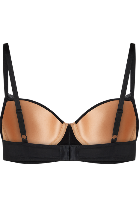 Rebel in lace plunge balcony bra black rebel