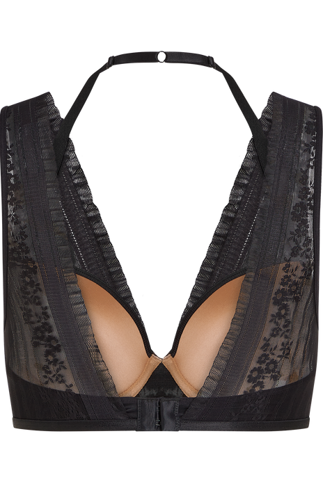 Rebel in lace push up bra black rebel