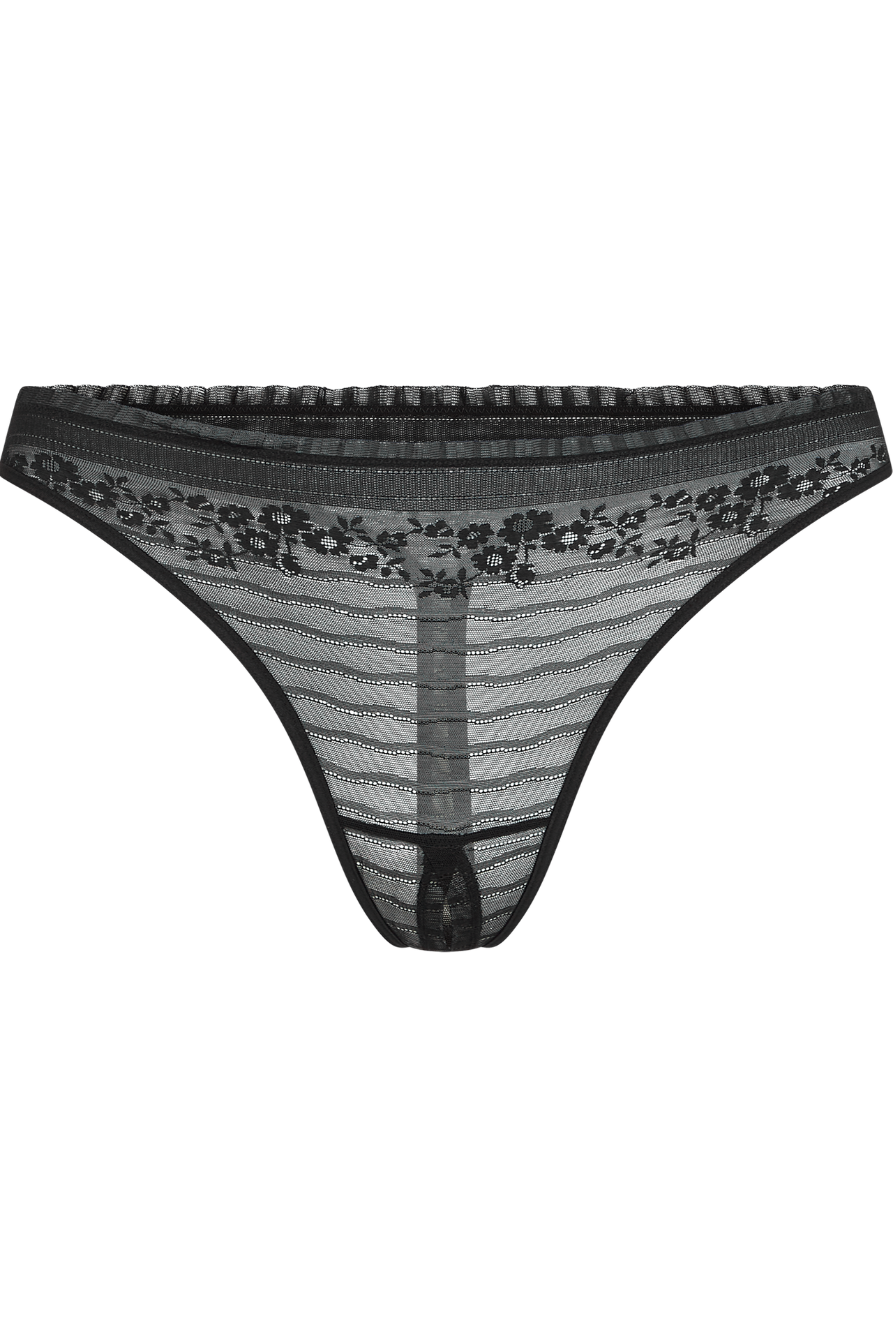 Rebel in lace 4 cm thong black rebel