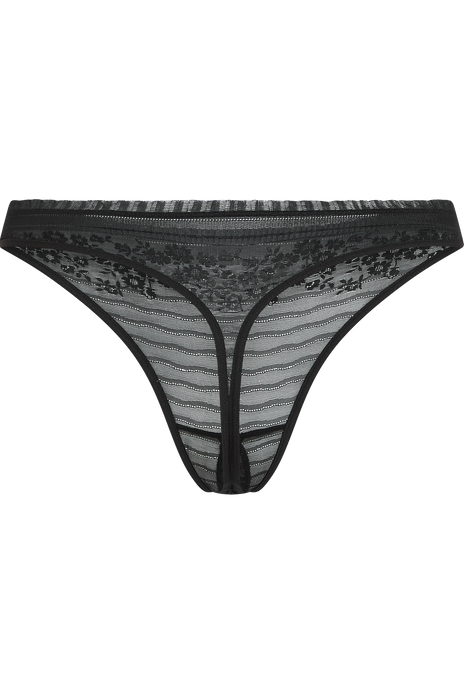Rebel in lace 4 cm thong black rebel