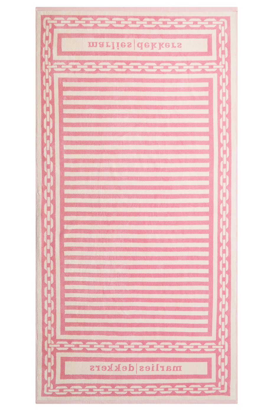 Holi vintage  towel ivory pink