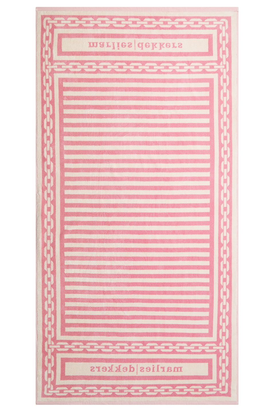 Holi vintage  towel ivory pink