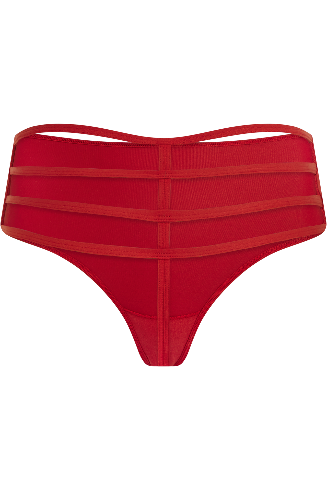 Leading strings 7 cm thong red