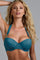 Royal navy plunge balcony bikini top air force blue