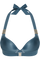 Royal navy push up bikini top air force blue