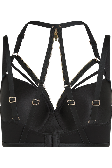 Intelligentia plunge bra black