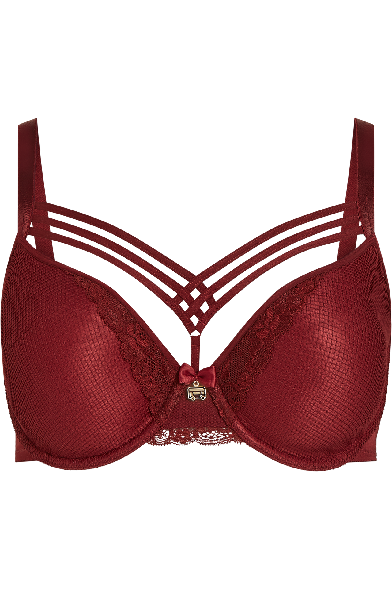 Dame de paris plunge bra midnight merlot