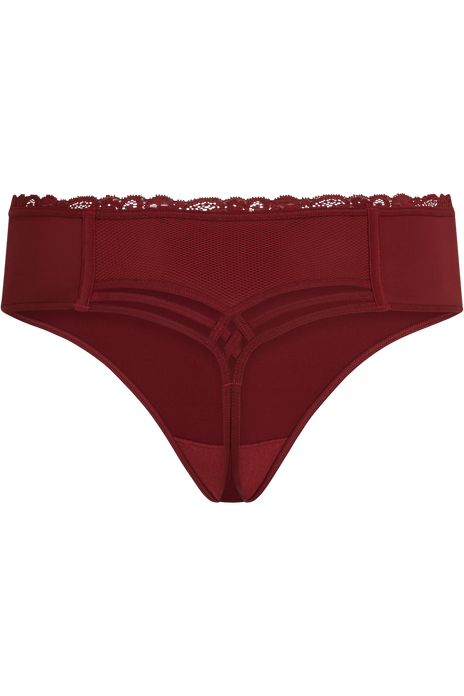 Dame de paris 7 cm thong midnight merlot