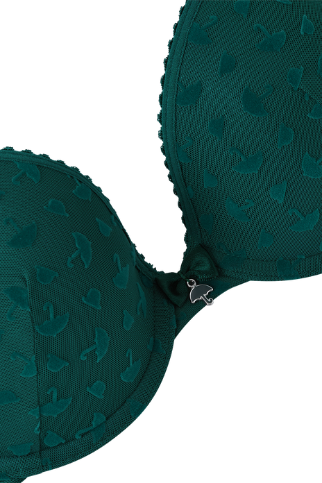 Incognita push up bra shadow green