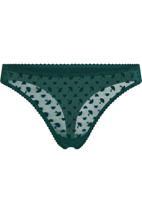 Incognita butterfly thong shadow green