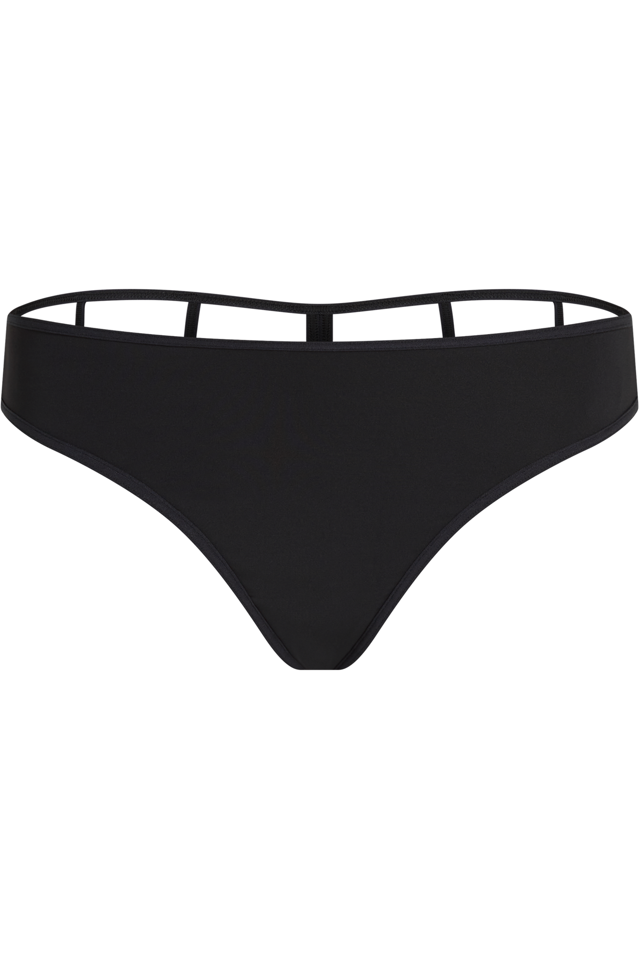 Leading strings 4 cm thong black