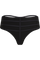Leading strings 7 cm thong black