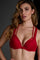 Peekaboo push up bra red secret